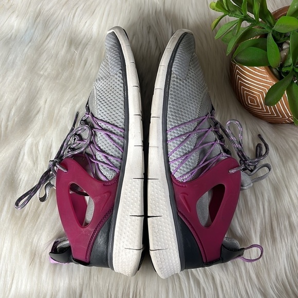 nike • free viritous wolf grey fuchsia size 9 - Picture 10 of 14